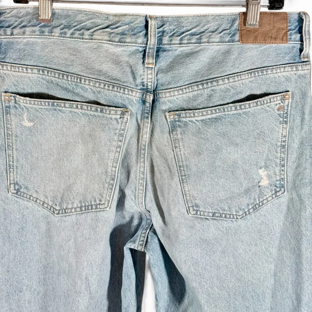 Madewell Lot 2 Women's 30 Low-Slung Straight Jeans 100% Cotton Denim Fair Trade - Picture 7 of 13